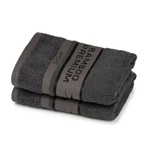Produkt 4Home Bamboo Premium ručník tmavě šedá, 50 x 100 cm, sada 2 ks