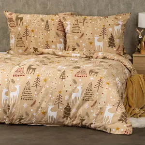 Produkt 4Home Flanelové povlečení Festive, 140 x 220 cm, 70 x 90 cm