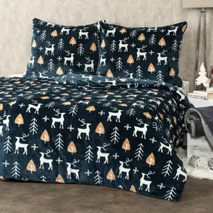 Produkt 4Home Povlečení mikroflanel Nordic Deer, 140 x 200 cm, 70 x 90 cm