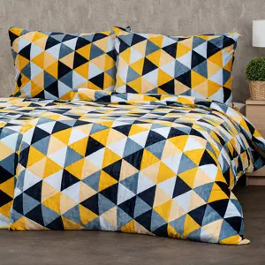 Produkt 4Home Povlečení mikroflanel Scandi triangle, 140 x 200 cm, 70 x 90 cm