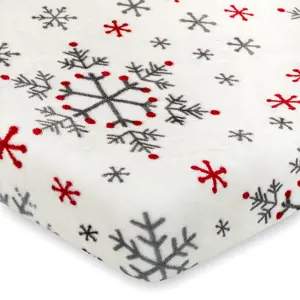 Produkt 4Home Prostěradlo mikroflanel Snowflakes, 90 x 200 cm