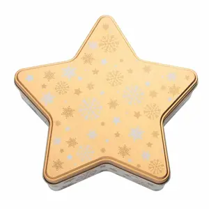 Produkt Altom Vánoční plechová dóza Golden Snowflakes, 23 x 22 x 6 cm