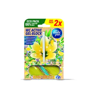 Produkt Ambipur WC Active gel-blok citron & jasmín 2x 45 g