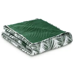 Produkt AmeliaHome Přehoz na postel Tropical Bonaire lahvově zelená, 220 x 240 cm