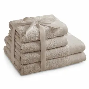 Produkt AmeliaHome Sada ručníků a osušek Amari béžová, 2 ks 50 x 100 cm, 2 ks 70 x 140 cm