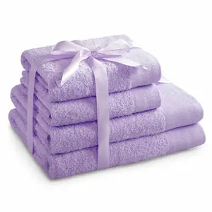 Produkt AmeliaHome Sada ručníků a osušek Amari světle fialová, 2 ks 50 x 100 cm, 2 ks 70 x 140 cm