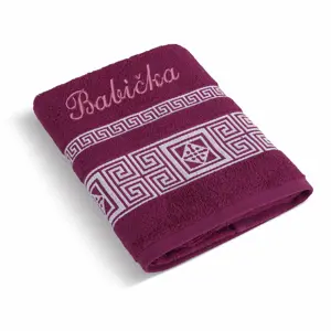 Produkt Bellatex Froté ručník 50x100 řecká kolekce 155/022 s výšivkou Babička