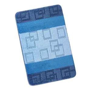 Produkt Bellatex Koupelnová předložka Bany Kostky modrá, 60 x 100 cm
