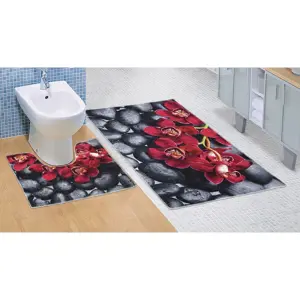 Produkt Bellatex Koupelnová předložka Orchidea 3D, 60 x 100 + 60 x 50 cm