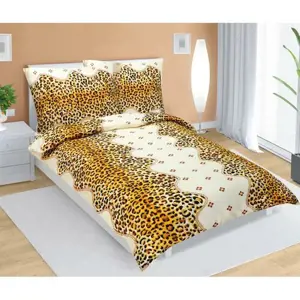 Produkt Bellatex Krepové povlečení Leopardí vzor, 140 x 200 cm, 70 x 90 cm