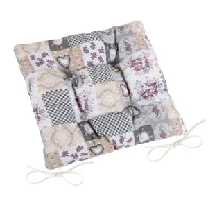 Produkt Bellatex Sedák DITA prošívaný Patchwork love, 40 x 40 cm