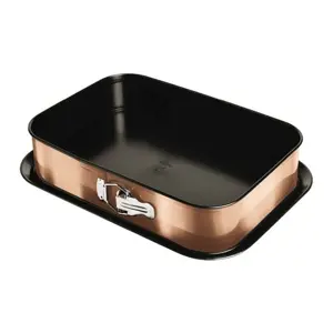 Produkt Berlinger Haus Forma s nepřilnavým povrchem 2v1 Rosegold Metallic Line, 39 x 27 x 7,5 cm