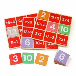 Produkt Bigjigs Toys Matematické bingo Násobení a dělení