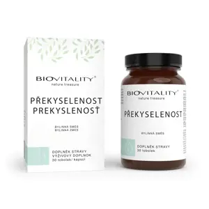 Produkt Biovitality Překyselenost, 30 tobolek