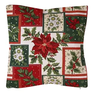 Produkt Bo-Ma Trading Gobelínový povlak na polštář Poinsettie 45 x 45 cm