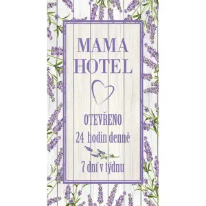 Produkt Bohemia Gifts Dekorační obraz Mama hotel, 20 x 40 cm