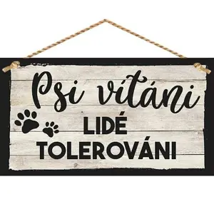 Produkt Bohemia Gifts Dekorační obrázek - Psi vítáni