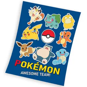 Produkt Carbotex Dětská deka Pokémon Připraveni k boji, 130 x 160 cm