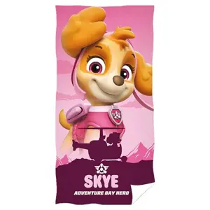 Produkt Carbotex Dětská osuška Tlapková Patrola Pilotka Skye, 70 x 140 cm