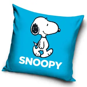 Carbotex Povlak na polštářek Snoopy Blue, 40 x 40 cm