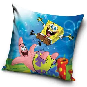 Produkt Carbotex Povlak na polštářek Sponge Bob a PatrikovaTrampolína, 40 x 40 cm