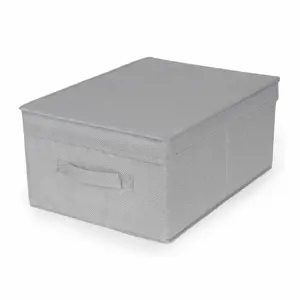 Produkt Compactor Skládací úložný kartonový box Wos, 30 x 43 x 19 cm, šedá