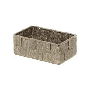 Produkt Compactor Úložný organizér do zásuvky Compactor TEX - košík M, 18 x 12 x 7 cm, Taupe (šedo-béžový)