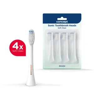 Produkt Concept ZK0052 náhradní hlavice PERFECT SMILE Soft Clean, 4 ks, bílá