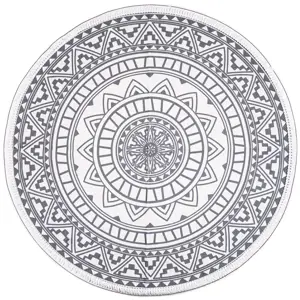 Dakls Kusový koberec Mandala šedá, 82 cm