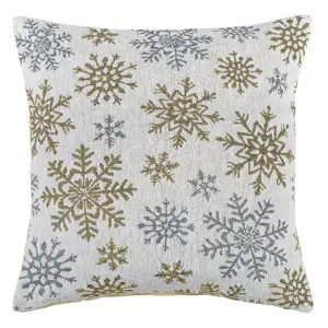 Produkt Dakls Povlak na polštář Snowflakes bílá 40 x 40 cm