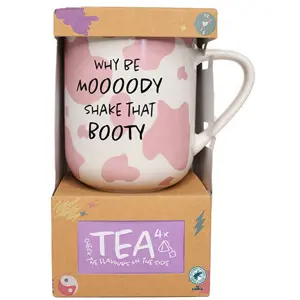 Produkt Dárková sada hrnku a čaje Why be moody shake that booty