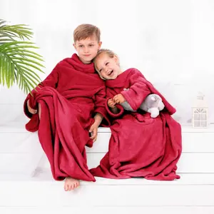 Produkt Decoking Deka s rukávy Lazy Kids červená, 90 x 105 cm