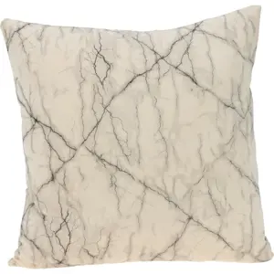 Produkt Dekorační polštář Mramor bílá, 45 x 45 cm