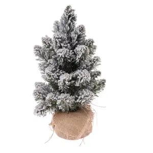 Dekorační zasněžený stromek Jedle, 30 cm