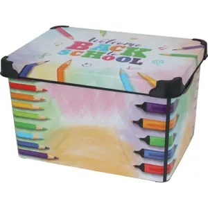 Produkt Dětský úložný box s víkem Pencils, 41 x 30 x 24 cm, 22 l, plast