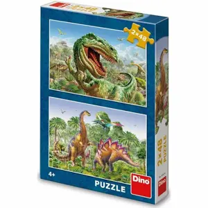 Produkt Dino Puzzle Souboj dinosaurů, 2x48 dílků