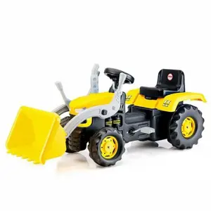 Produkt Dolu Šlapací traktor s rypadlem, žlutá, 53 x 113 x 45 cm