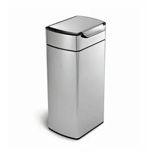 Produkt Dotykový odpadkový koš Simplehuman – 30 l, hranatý, matná nerez ocel, FPP