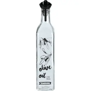 Produkt EH Skleněná láhev na olivový olej s nálevkou 500 ml