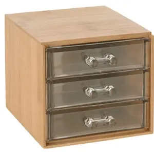 Produkt Eleganza Kosmetický organizér Bamboo, 15,2 x 10,3 x 12,2 cm