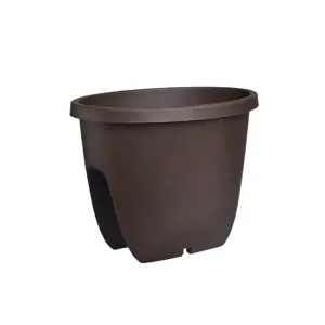 Produkt Gardenico Balkónový květináč na zábradlí Balconia OVI hnědá, pr. 30 cm