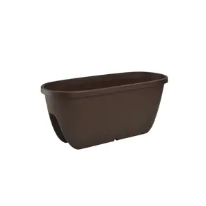 Produkt Gardenico Balkónový květináč na zábradlí Balconia OVI hnědá, pr. 60 cm