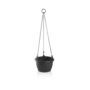 Produkt Gardenico Samozavlažovací závěsný květináč Marina antracit, pr. 25 cm