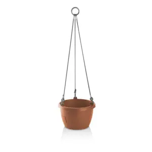 Produkt Gardenico Samozavlažovací závěsný květináč Marina terakota, pr. 30 cm