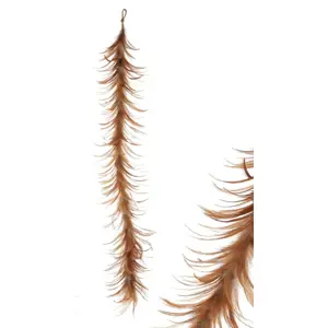 Produkt Girlanda z kohoutího peří, sv. hnědá, 95 x 10 x 3 cm