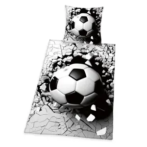 Produkt Herding Bavlněné povlečení Football, 140 x 200 cm, 70 x 90 cm