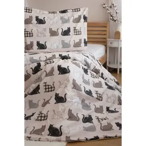 Produkt Jerry Fabrics Bavlněné povlečení Kočky, 140 x 200 cm, 70 x 90 cm