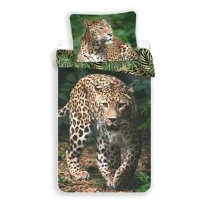 Produkt Jerry Fabrics Bavlněné povlečení Leopard green, 140 x 200 cm, 70 x 90 cm