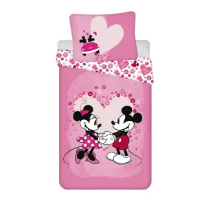 Produkt Jerry Fabrics Dětské povlečení Mickey and Minnie "Love" micro, 140 x 200 cm, 70 x 90 cm