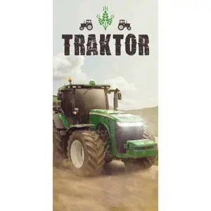 Produkt Jerry Fabrics Osuška Traktor green, 70 x 140 cm